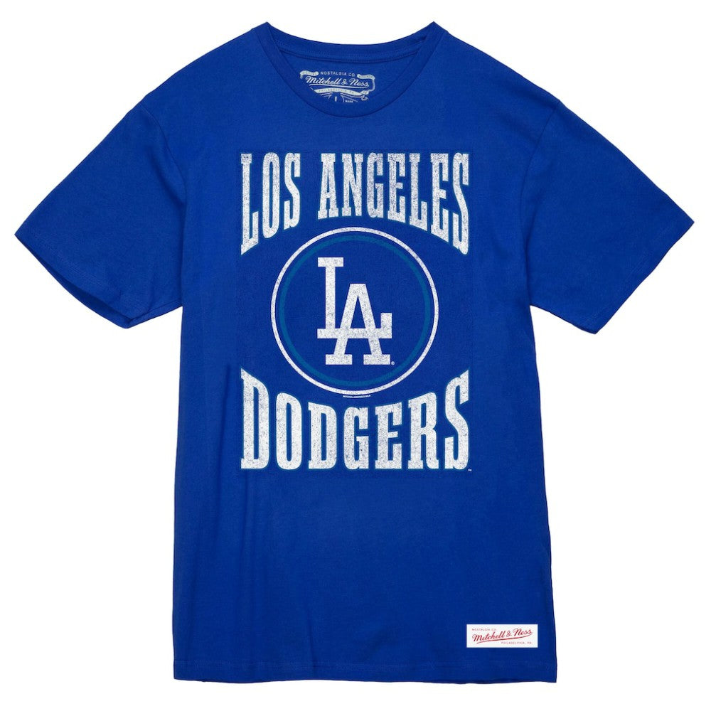 Los Angeles Dodgers Mitchell & Ness Arched Logo Slub T-Shirt - MLB