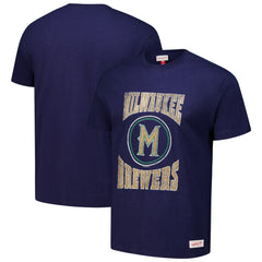 Milwaukee Brewers Mitchell & Ness Arched Logo Slub T-Shirt - MLB