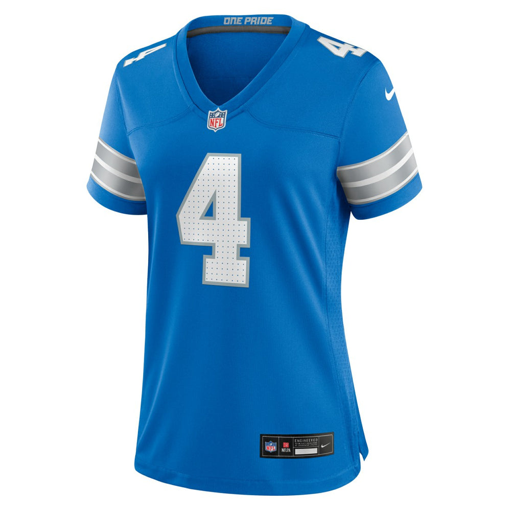 Emmanuel Moseley Detroit Lions Women's Team Game Jersey Blue | Nike for Sale