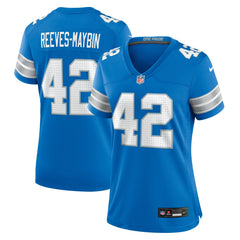 Jalen Reeves-Maybin Detroit Lions Women's Team Game Jersey Blue | Nike for Sale