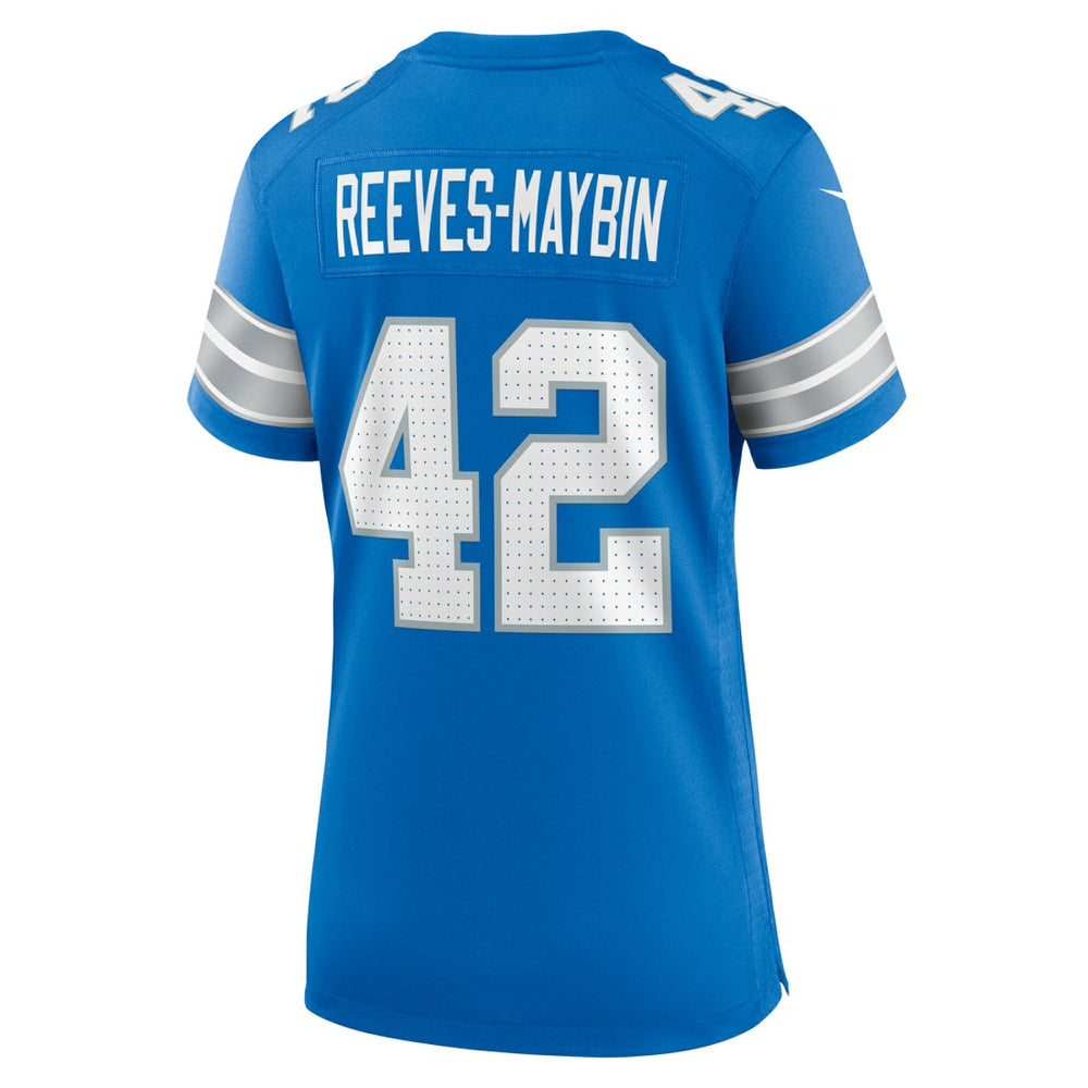 Jalen Reeves-Maybin Detroit Lions Women's Team Game Jersey Blue | Nike for Sale