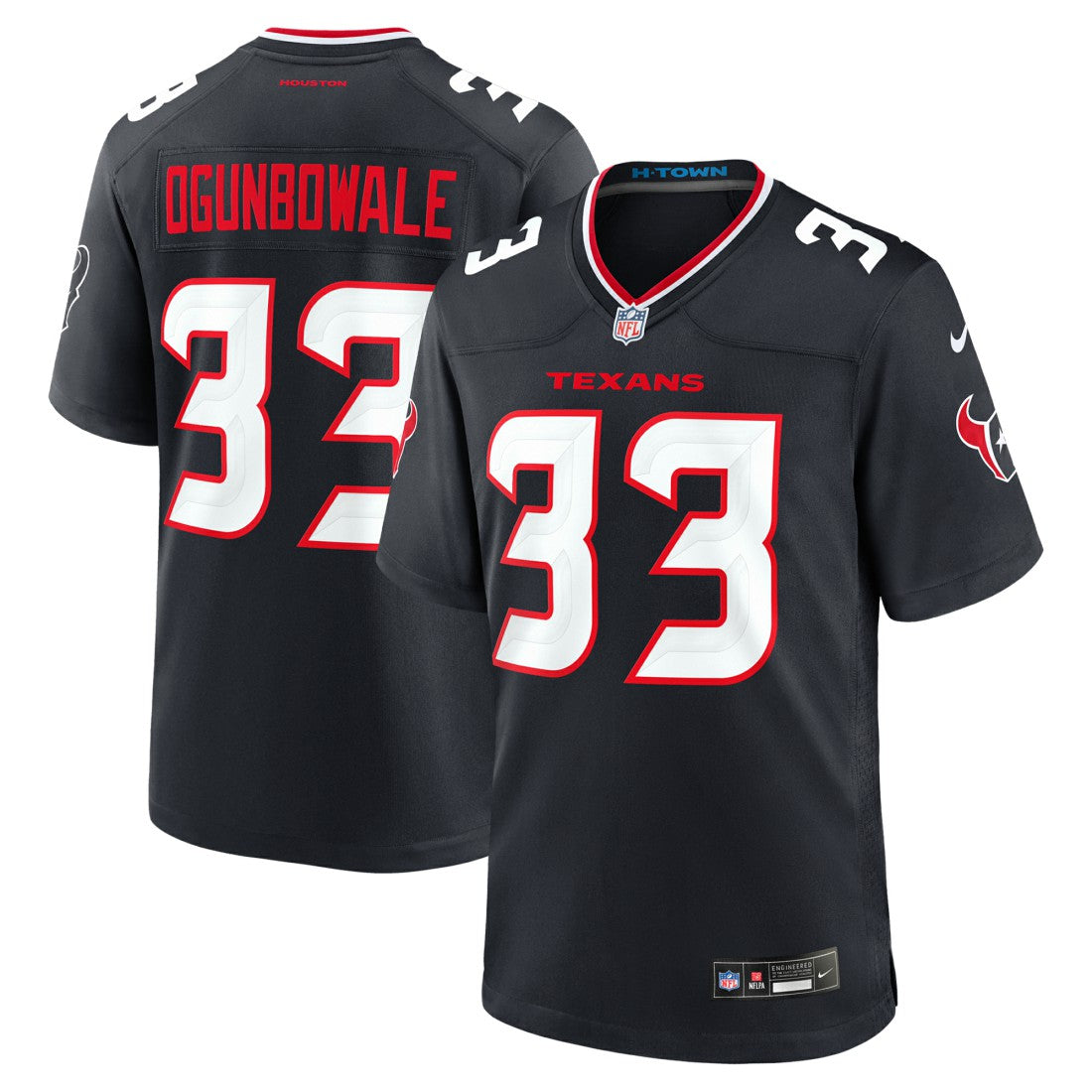 Dare Ogunbowale Houston Texans Team Game Jersey Navy | Nike for Sale