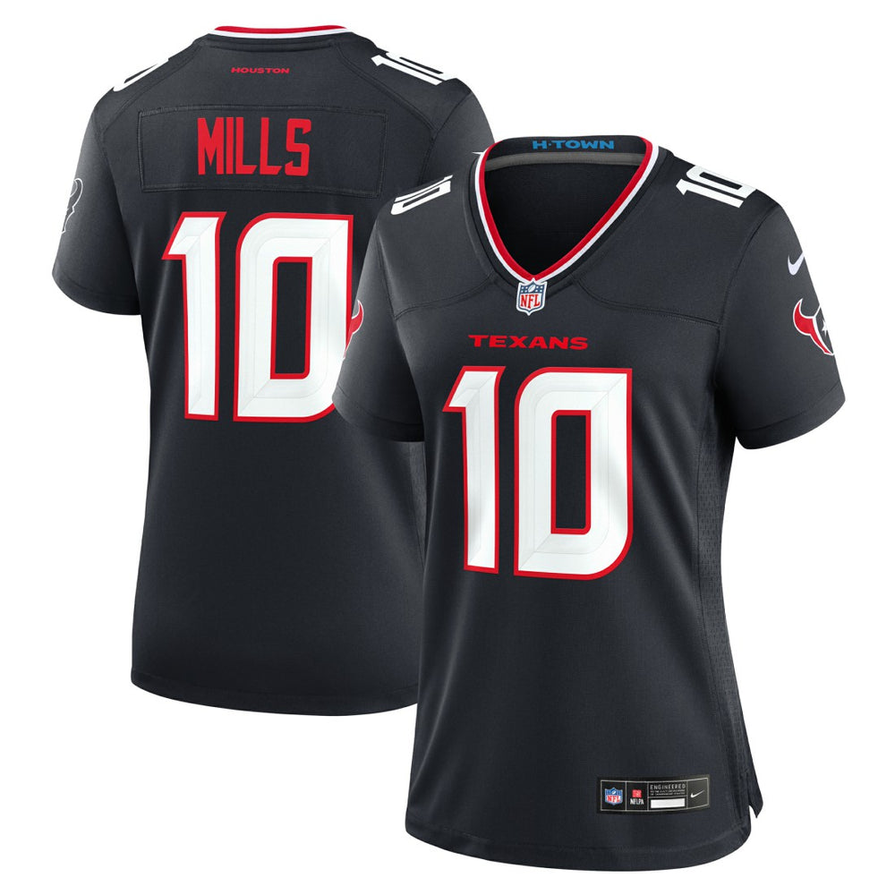 Davis Mills Houston Texans Women's Team Game Jersey Navy | Nike for Sale