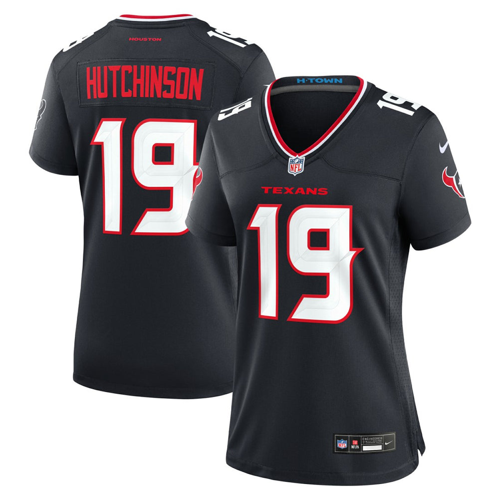 Xavier Hutchinson Houston Texans Women's Team Game Jersey Navy | Nike for Sale