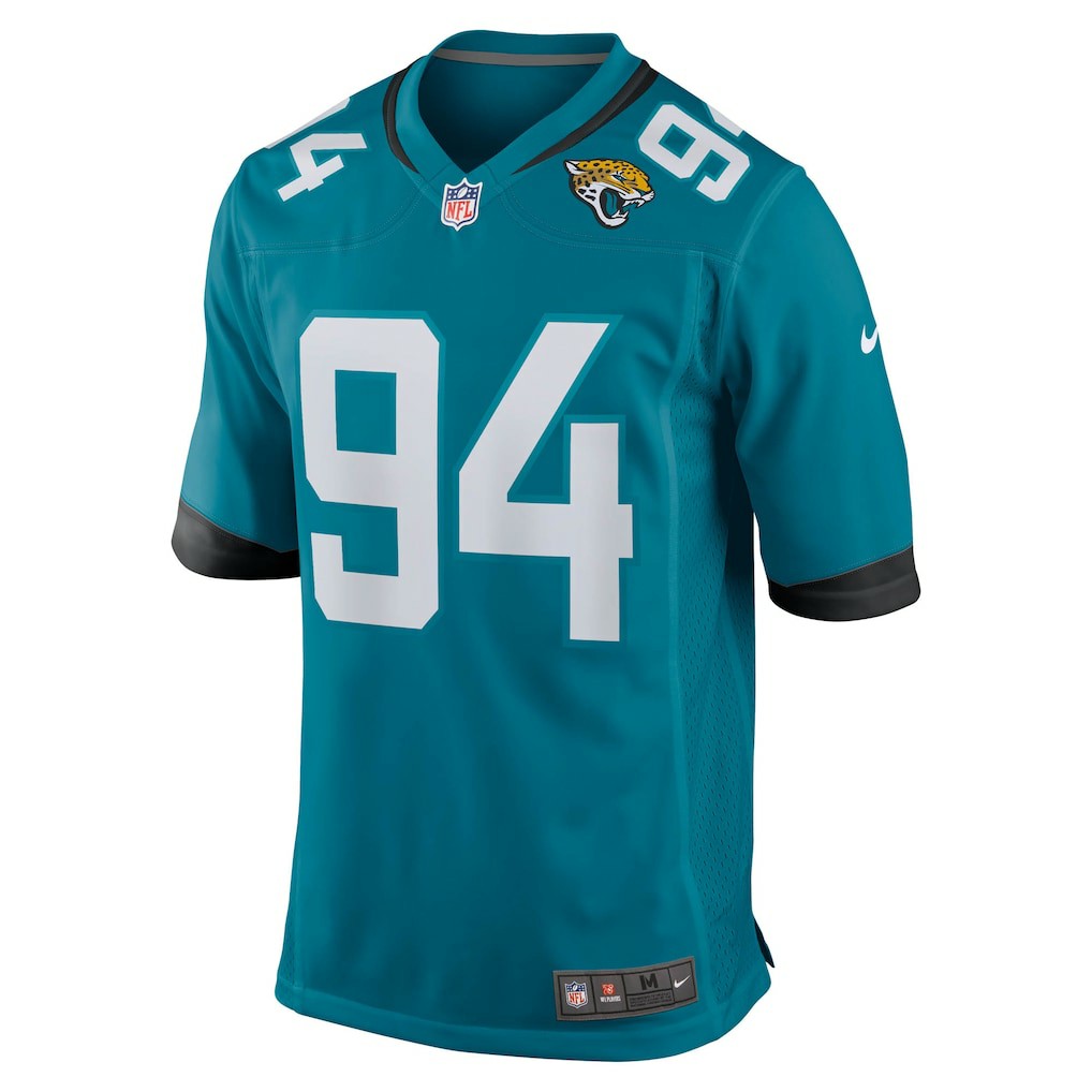 Maason Smith Jacksonville Jaguars Team Game Jersey Teal | Nike for Sale