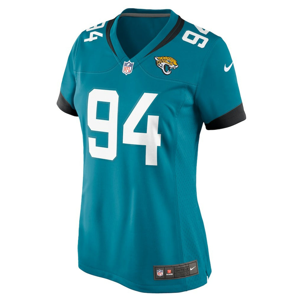 Maason Smith Jacksonville Jaguars Women's Game Jersey Teal | Nike for Sale
