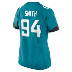 Maason Smith Jacksonville Jaguars Women's Game Jersey Teal | Nike for Sale