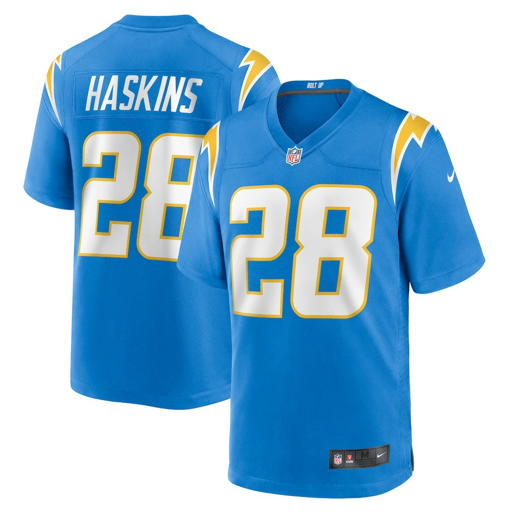 Hassan Haskins Los Angeles Chargers Team Game Jersey Powder Blue | Nike for Sale