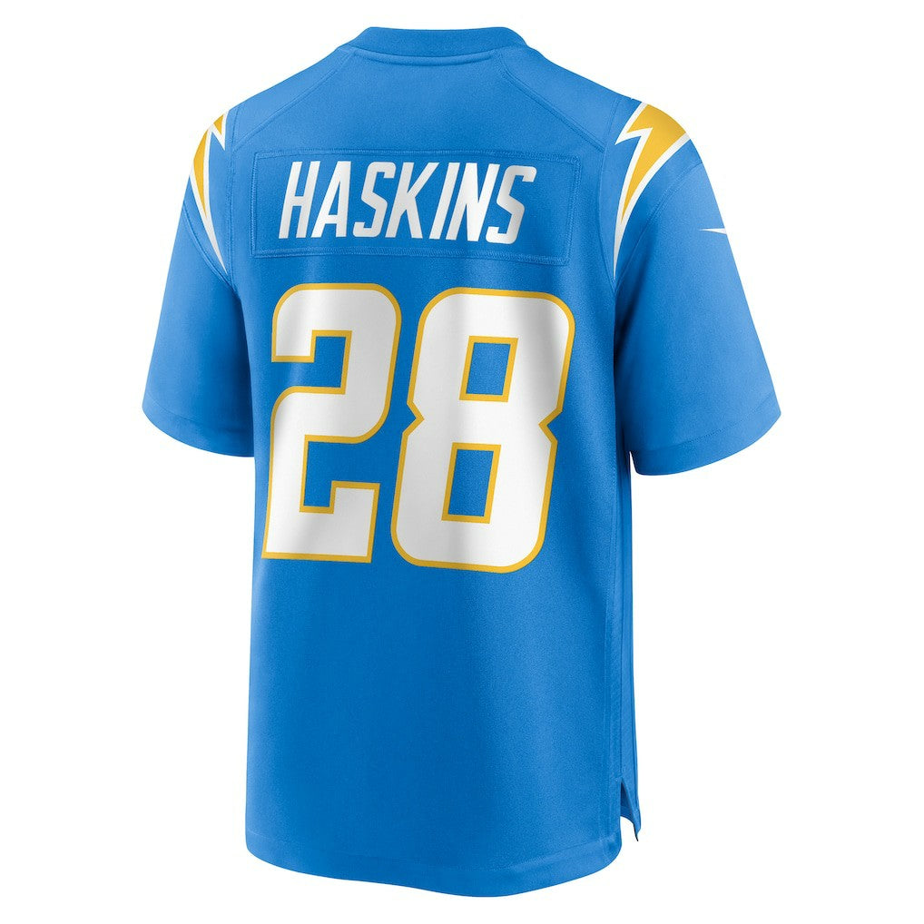 Hassan Haskins Los Angeles Chargers Team Game Jersey Powder Blue | Nike for Sale