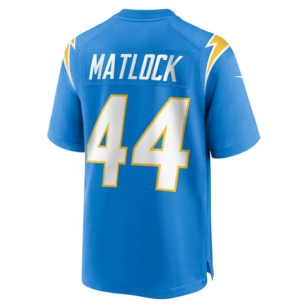 Scott Matlock Los Angeles Chargers Team Game Jersey Powder Blue | Nike for Sale