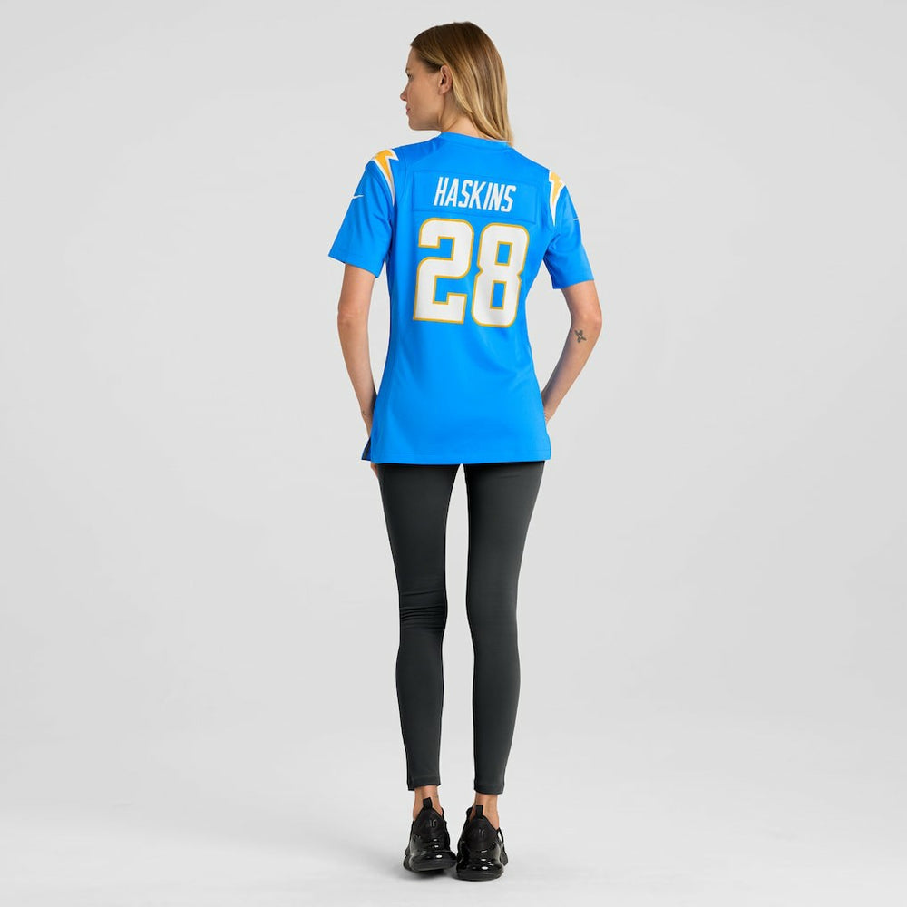 Hassan Haskins Los Angeles Chargers Women's Game Jersey Powder Blue | Nike for Sale