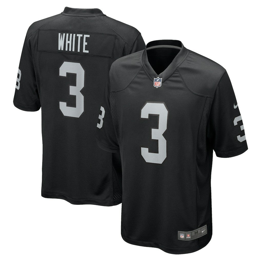 Zamir White Las Vegas Raiders Team Game Jersey Black | Nike for Sale