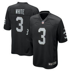 Zamir White Las Vegas Raiders Team Game Jersey Black | Nike for Sale