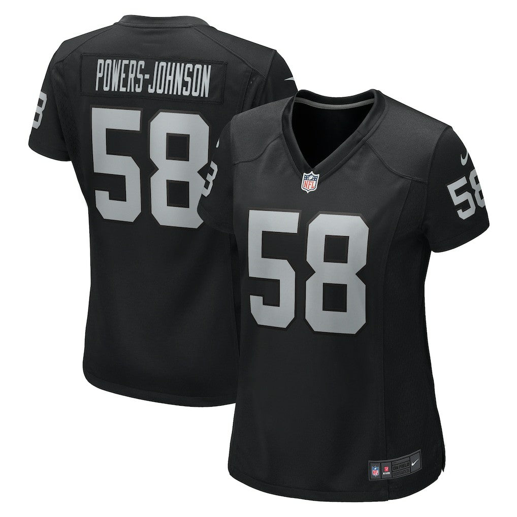Jackson Powers-Johnson Las Vegas Raiders Women's Game Jersey Black | Nike for Sale