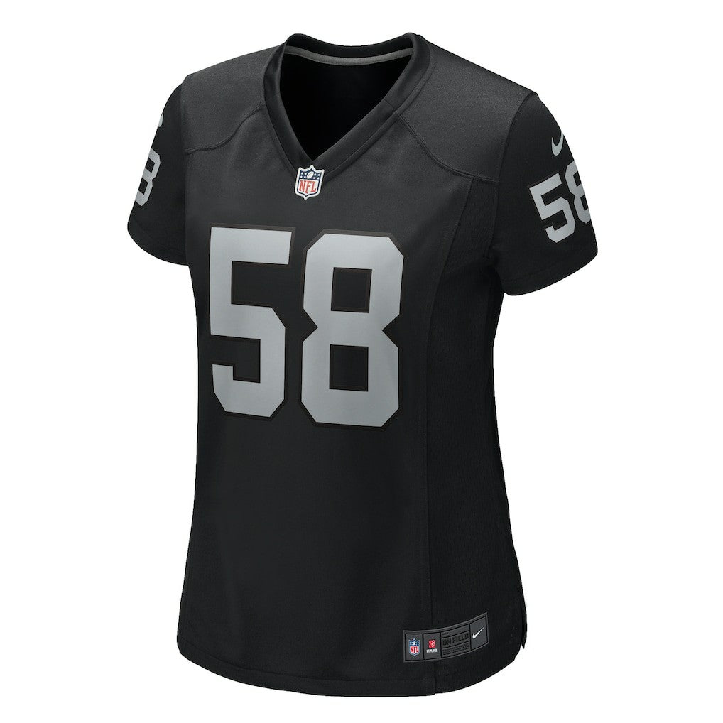 Jackson Powers-Johnson Las Vegas Raiders Women's Game Jersey Black | Nike for Sale