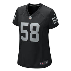 Jackson Powers-Johnson Las Vegas Raiders Women's Game Jersey Black | Nike for Sale
