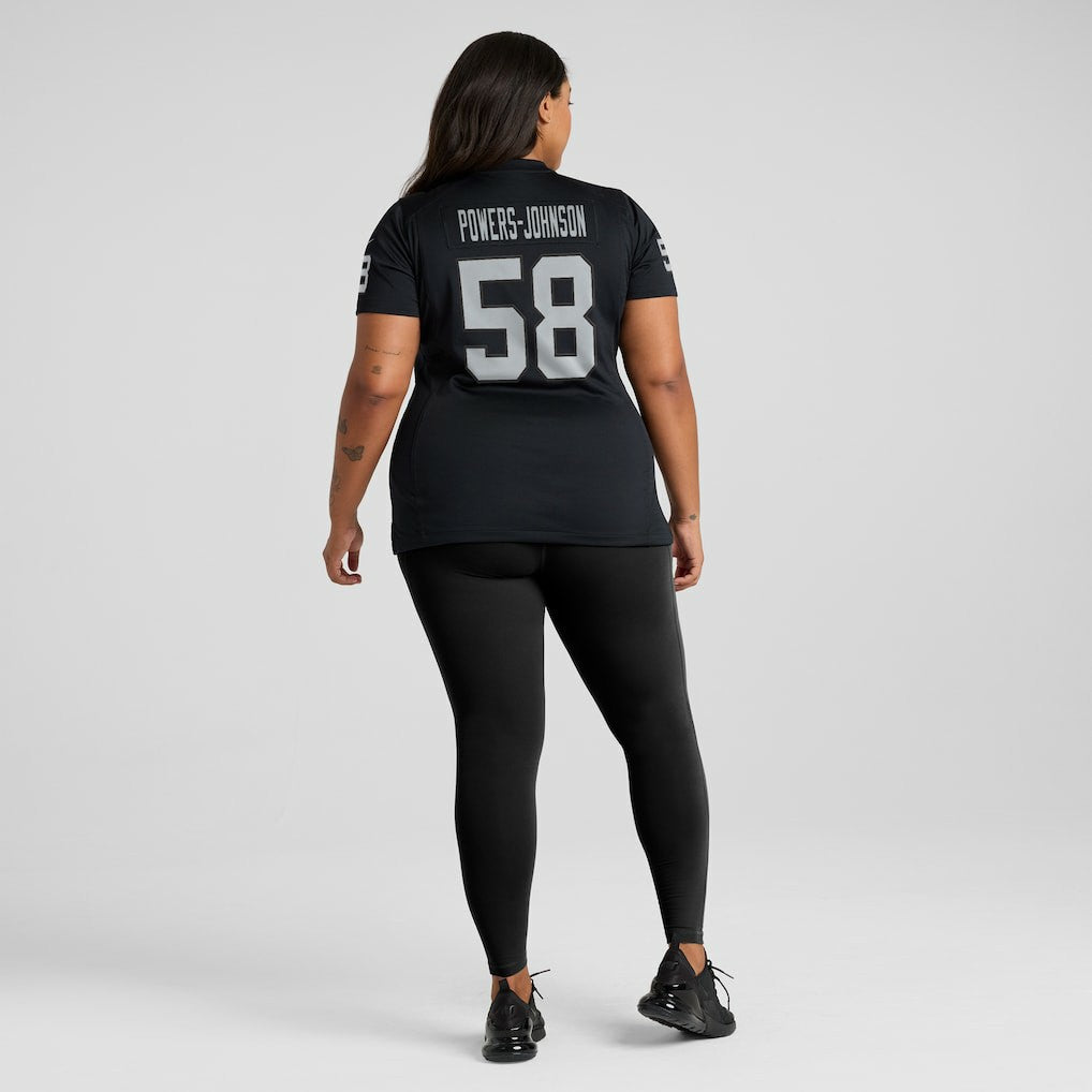 Jackson Powers-Johnson Las Vegas Raiders Women's Game Jersey Black | Nike for Sale