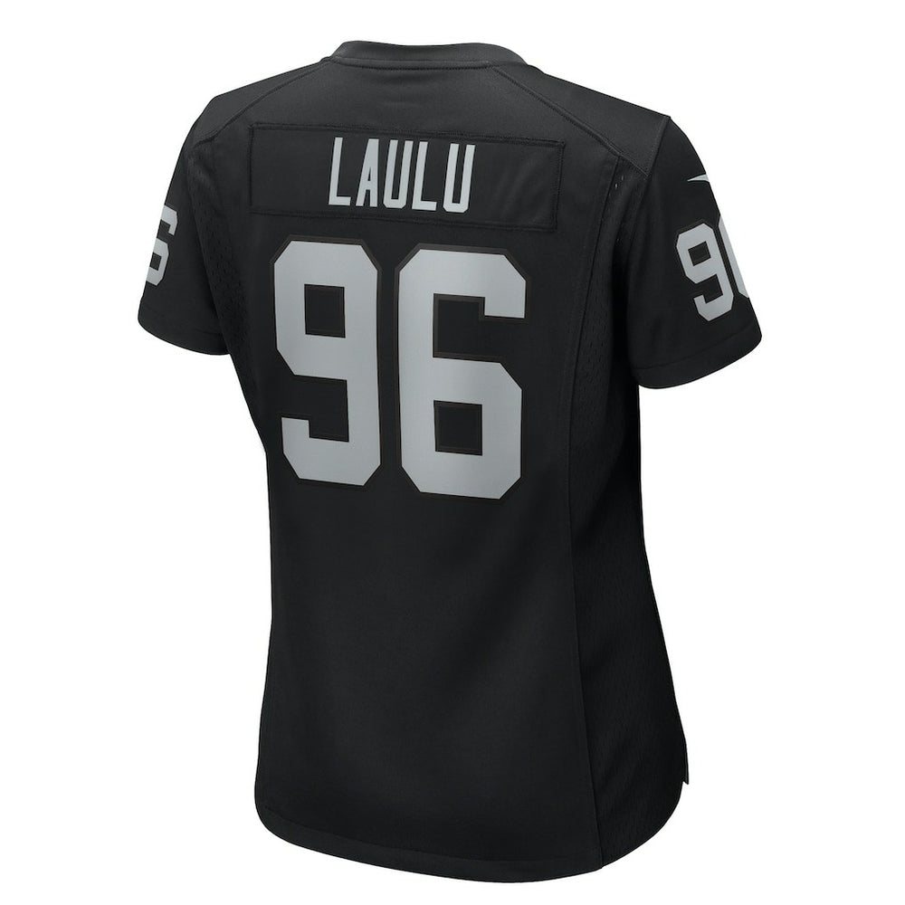 Jonah Laulu Las Vegas Raiders Women's Game Jersey Black | Nike for Sale