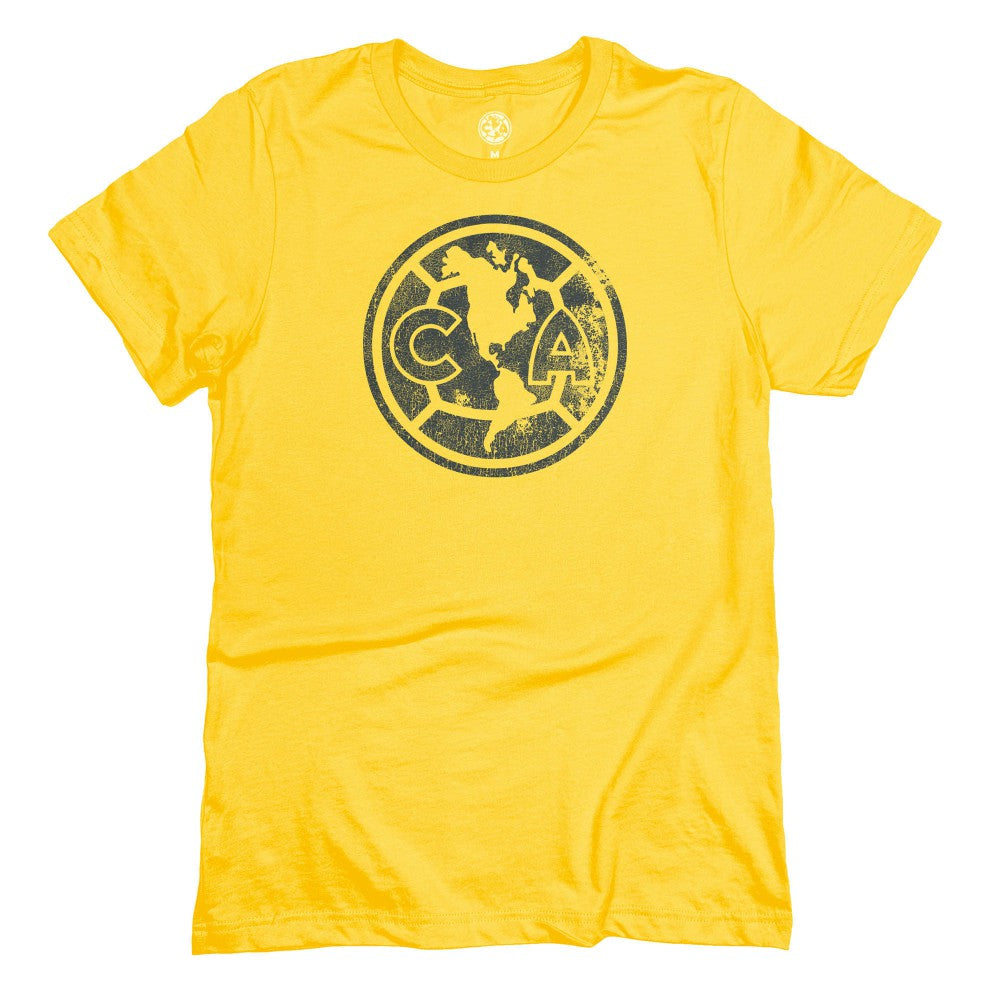 Club America 1863FC Mono Badge T-Shirt Yellow - FIFA World CUP