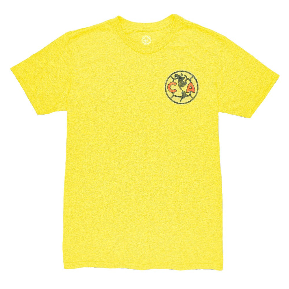 Álvaro Fidalgo Club America 1863FC Retro Player Name & Number Tri-Blend T-Shirt Yellow - FIFA World CUP