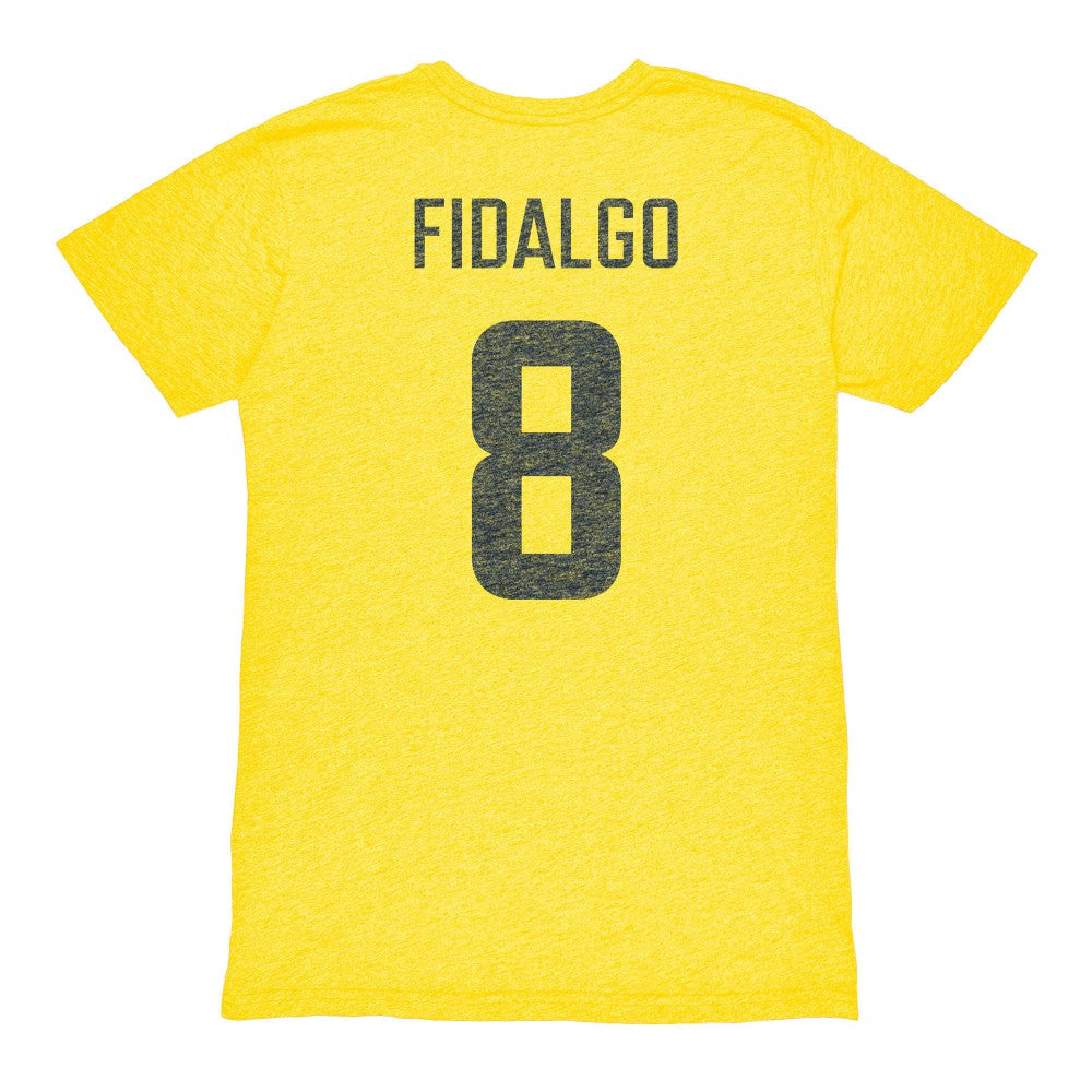 Álvaro Fidalgo Club America 1863FC Retro Player Name & Number Tri-Blend T-Shirt Yellow - FIFA World CUP