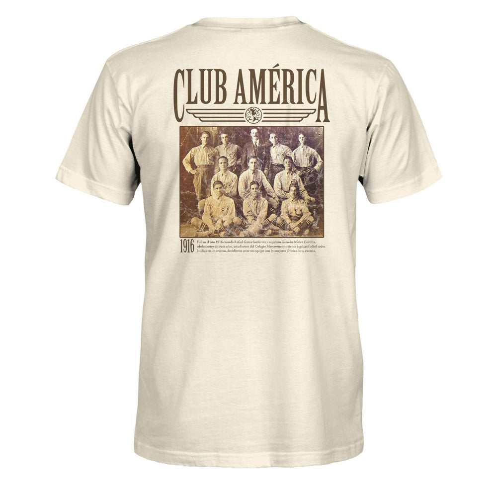 Club America 1863FC Vintage Photo T-Shirt Tan - FIFA World CUP