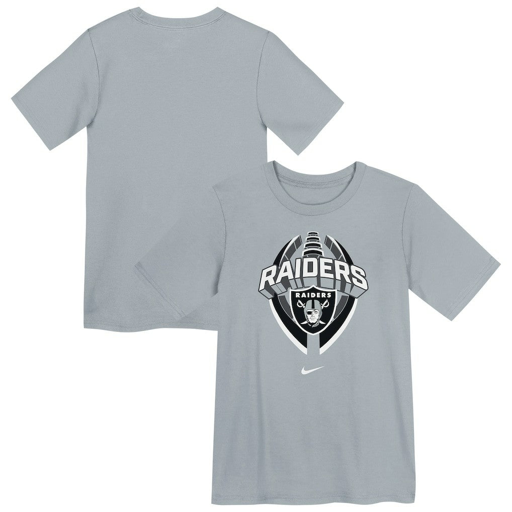 Las Vegas Raiders Preschool Icon Legend Dri-FIT T-Shirt Gray | Nike for Sale
