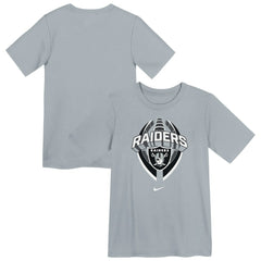 Las Vegas Raiders Preschool Icon Legend Dri-FIT T-Shirt Gray | Nike for Sale