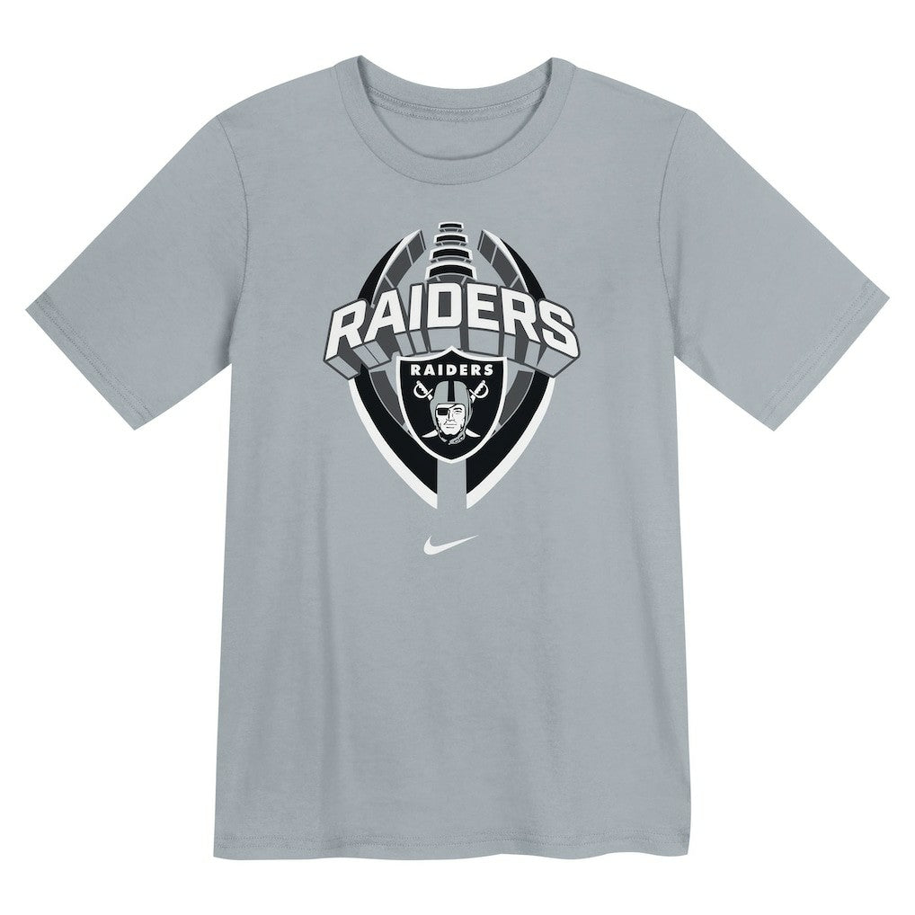 Las Vegas Raiders Preschool Icon Legend Dri-FIT T-Shirt Gray | Nike for Sale