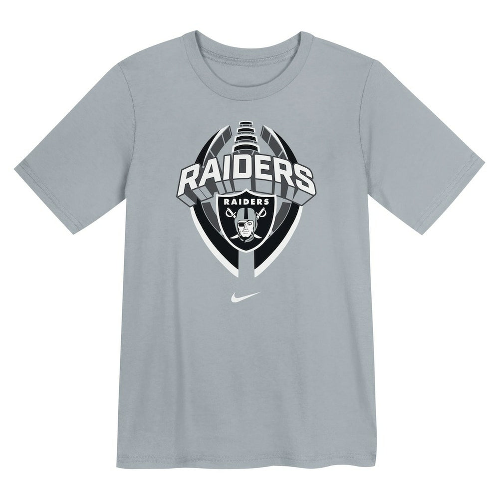 Las Vegas Raiders Preschool Icon Legend Dri-FIT T-Shirt Gray | Nike for Sale