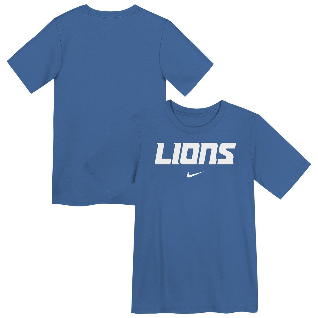 Detroit Lions Preschool Wordmark T-Shirt Blue | Nike for Sale