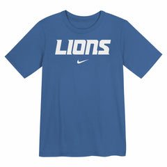 Detroit Lions Preschool Wordmark T-Shirt Blue | Nike for Sale