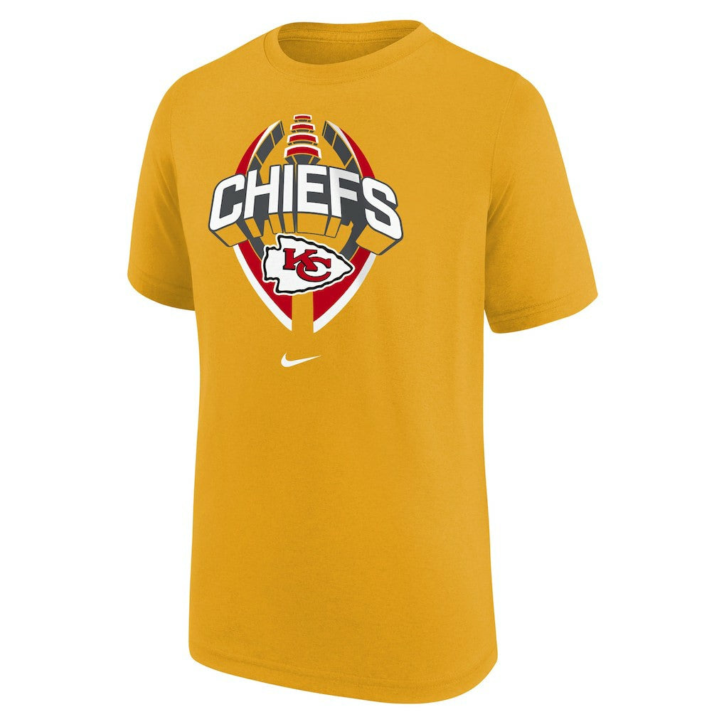 Kansas City Chiefs Youth Icon Legend T-Shirt Gold | Nike for Sale