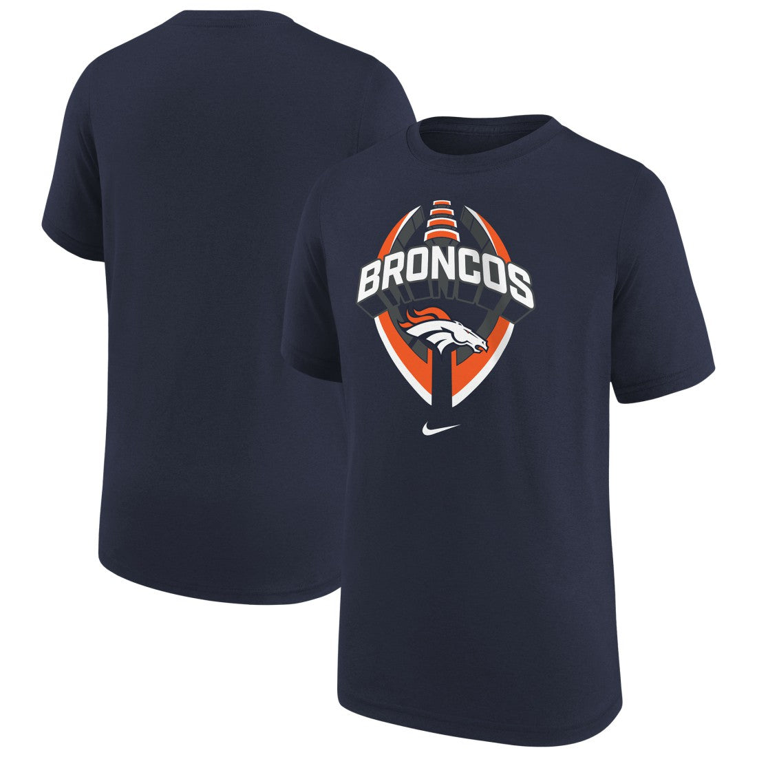 Denver Broncos Youth Icon Legend T-Shirt Navy | Nike for Sale