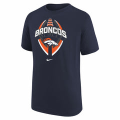 Denver Broncos Youth Icon Legend T-Shirt Navy | Nike for Sale