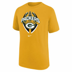 Green Bay Packers Youth Icon Legend T-Shirt Gold | Nike for Sale