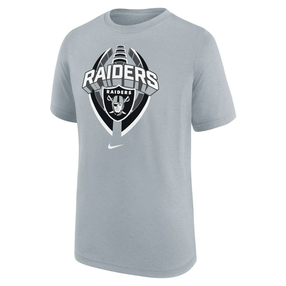 Las Vegas Raiders Youth Icon Legend T-Shirt Gray | Nike for Sale