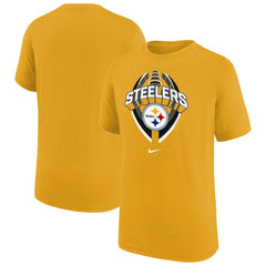 Pittsburgh Steelers Youth Icon Legend T-Shirt Gold | Nike for Sale