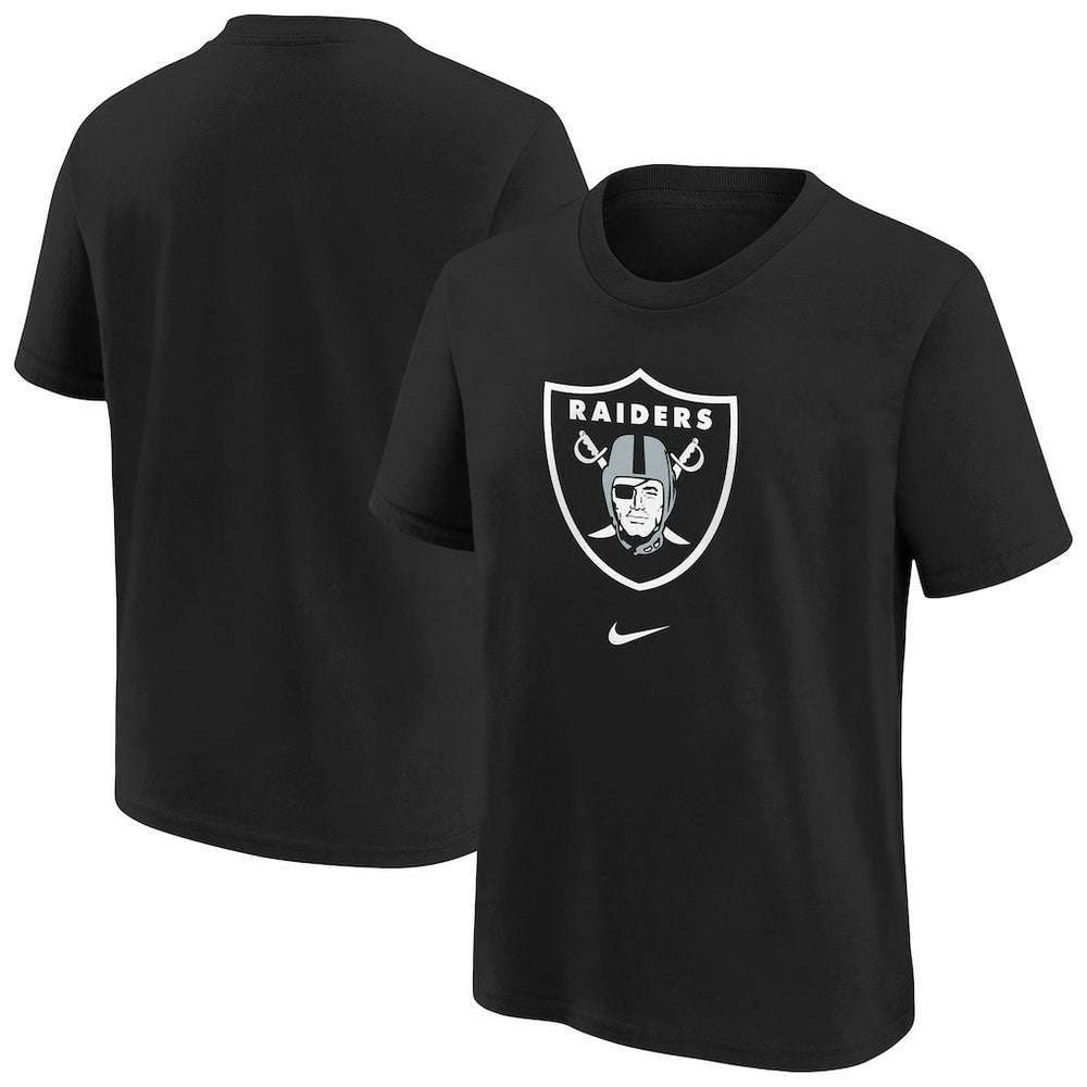 Las Vegas Raiders Youth Primary Logo Legend T-Shirt Black | Nike for Sale