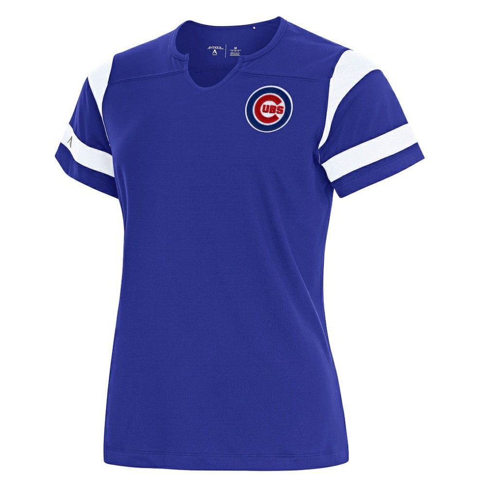 Chicago Cubs Antigua Women's Encounter Notch Neck Top - MLB
