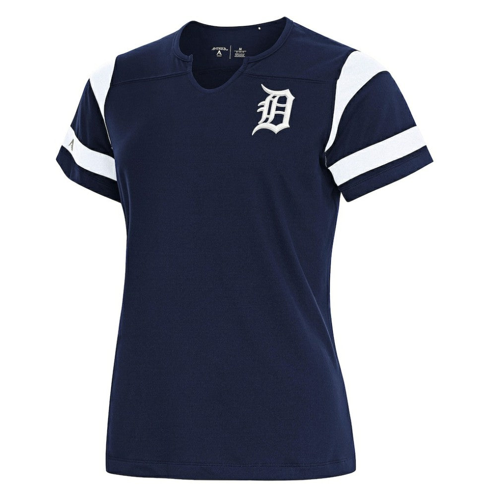 Detroit Tigers Antigua Women's Encounter Notch Neck Top - MLB