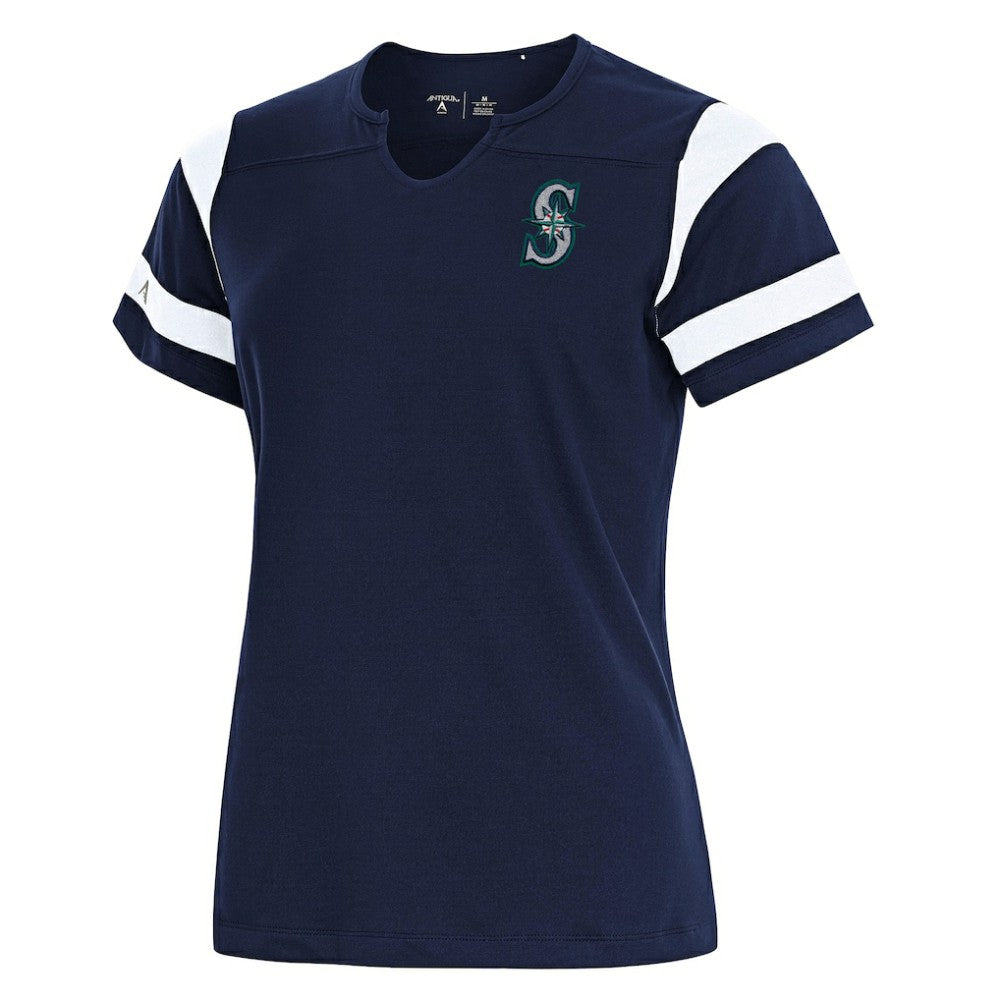 Seattle Mariners Antigua Women's Encounter Notch Neck Top - MLB