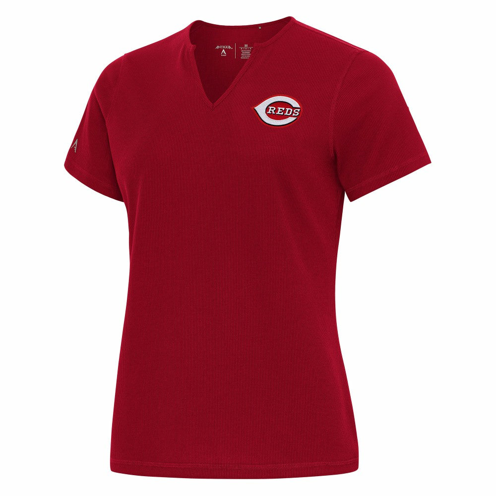 Cincinnati Reds Antigua Women's Notch Neck T-Shirt - MLB