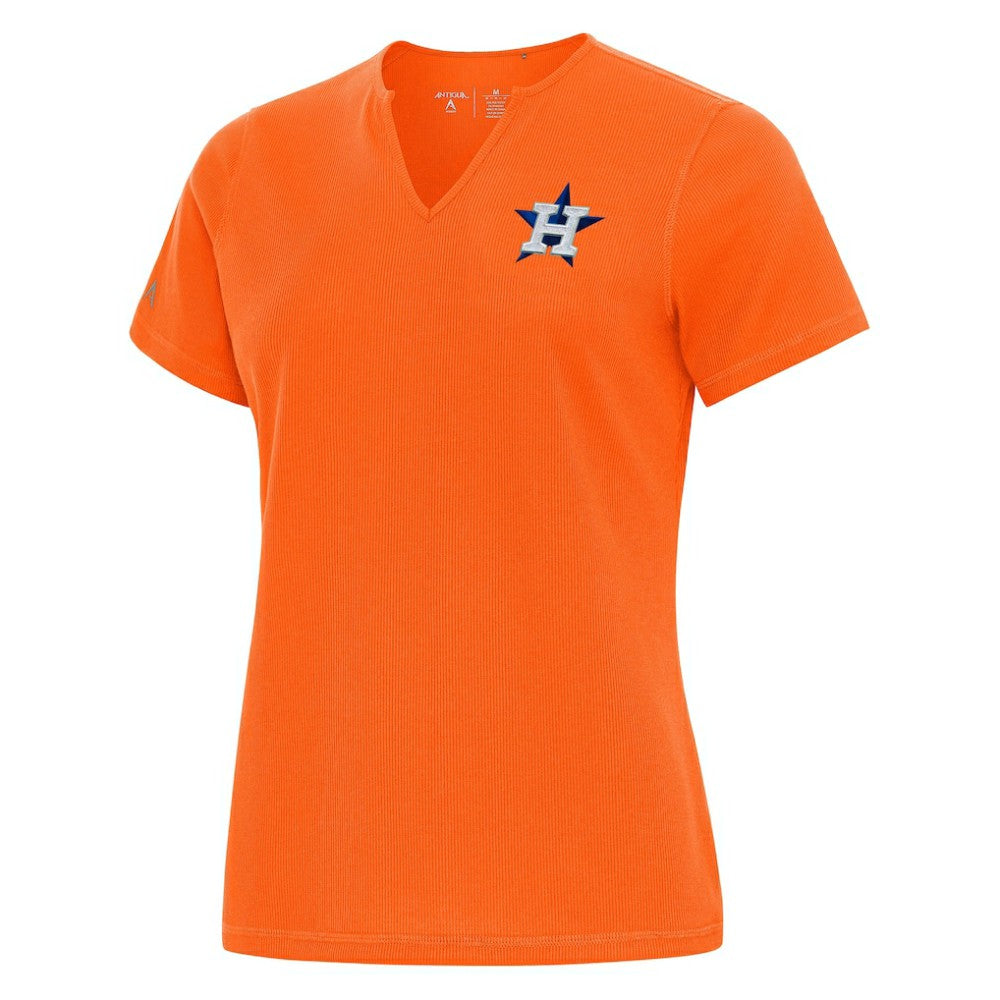 Houston Astros Antigua Women's Notch Neck T-Shirt - MLB