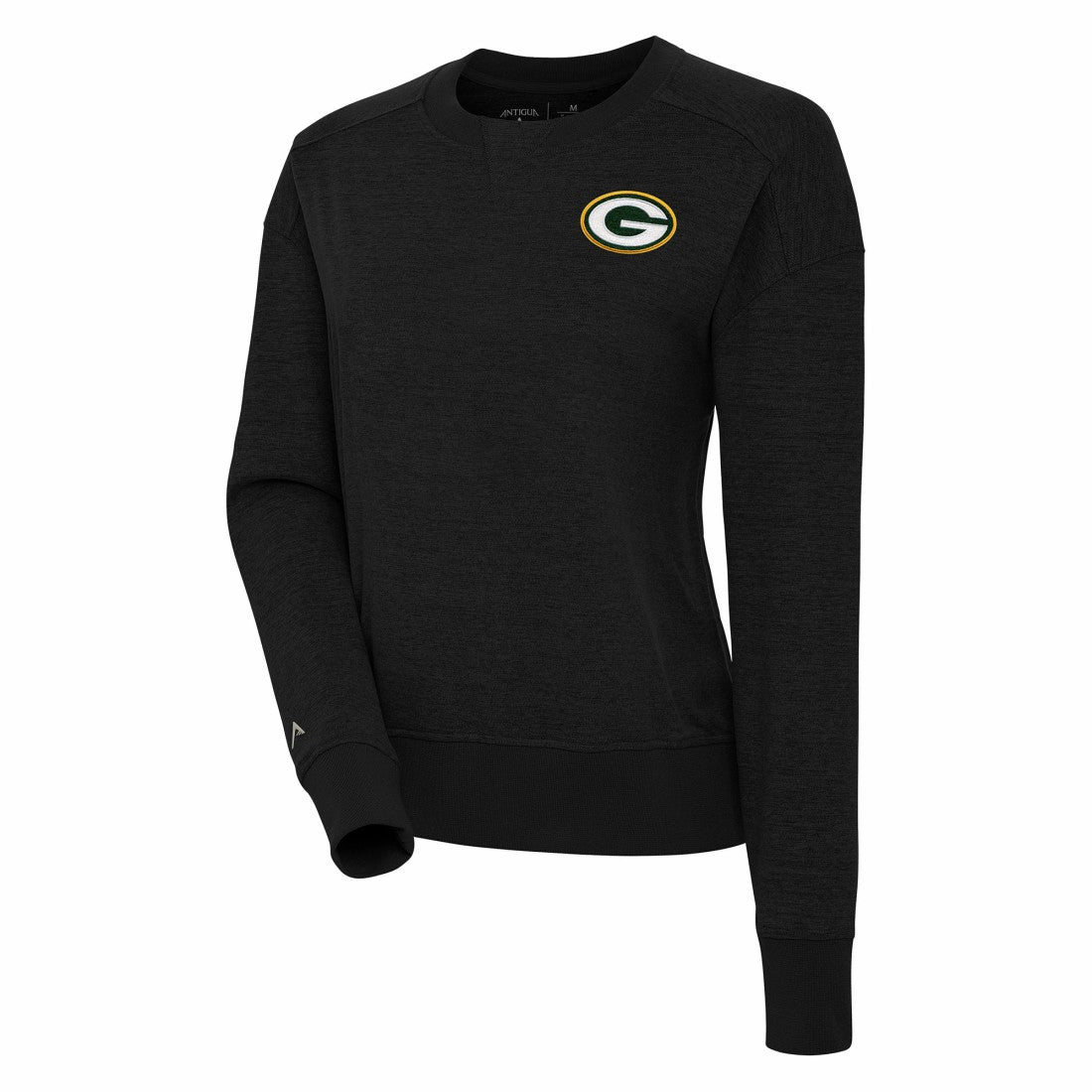 Green Bay Packers Antigua Women's Forward Fleece Pullover Sweatshirt Black | NFL