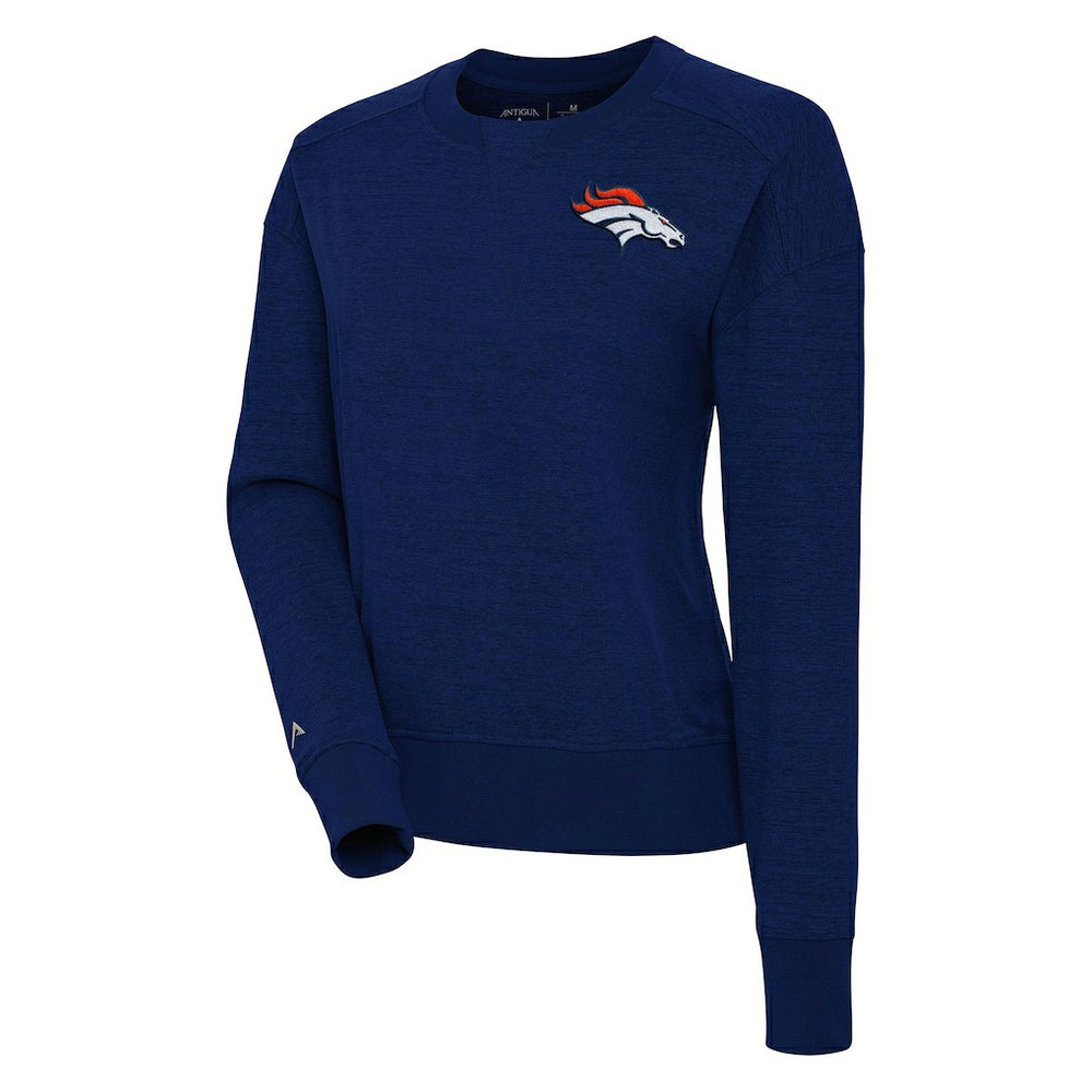 Denver Broncos Antigua Women's Forward Fleece Pullover Sweatshirt Navy | NFL