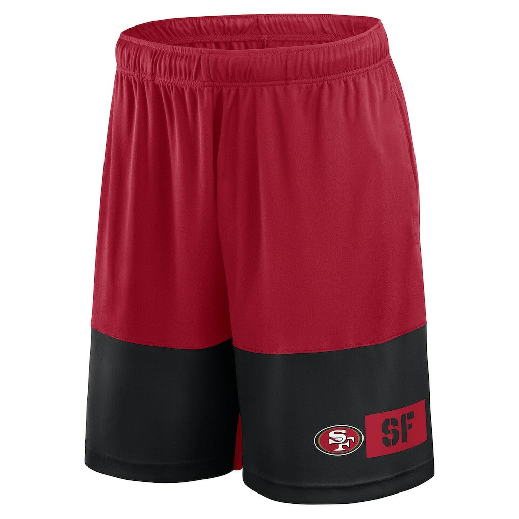 San Francisco 49ers Big & Tall Best of the Best Performance Shorts Scarlet/Black | Fanatics