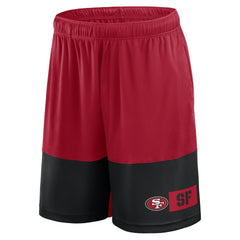 San Francisco 49ers Big & Tall Best of the Best Performance Shorts Scarlet/Black | Fanatics