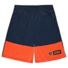 Chicago Bears Big & Tall Best of the Best Performance Shorts Navy/Orange | Fanatics