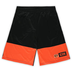 Cincinnati Bengals Big & Tall Best of the Best Performance Shorts Black/Orange | Fanatics